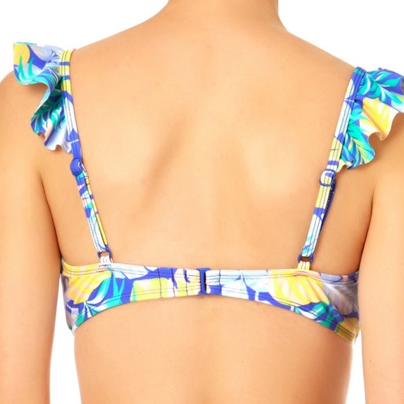 Junior's Ruffle Bralette Bikini Swim Top - Picture 2 of 6